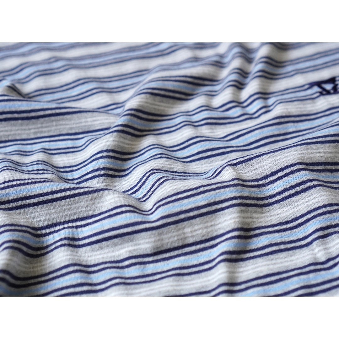 Santa Monica(サンタモニカ)の00s 古着 JAZZIX マルチボーダー リンガー Tシャツ メンズのトップス(Tシャツ/カットソー(半袖/袖なし))の商品写真