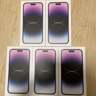 アイフォーン(iPhone)の新品未開封　iPhone14 Pro  Max 256gb パープル　5台(スマートフォン本体)