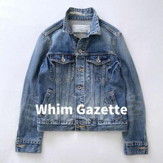 ウィムガゼット(Whim Gazette)のウィムガゼット　デニムジャケット　Gジャン　ダメージ加工　大人カジュアル　ブルー(Gジャン/デニムジャケット)