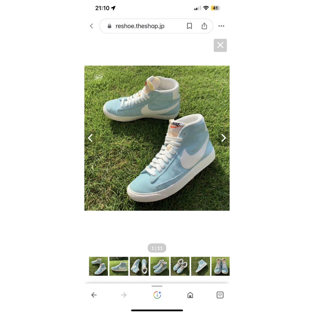 NIKE(ナイキ)のNIKE BLAZER MID PRM VNTG 23.0cm レディースの靴/シューズ(スニーカー)の商品写真