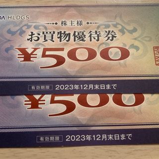 ヤマダ電機 株主優待券1000円分(500円×2枚)(その他)