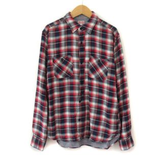 ビームス(BEAMS)のビームス BEAMS シャツ チェック 長袖 コットン M 赤 レッド(シャツ)