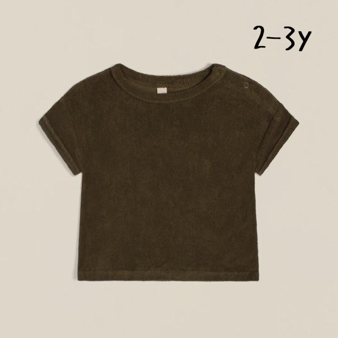 【新品未使用】organic zoo Tシャツ olive 2-3y