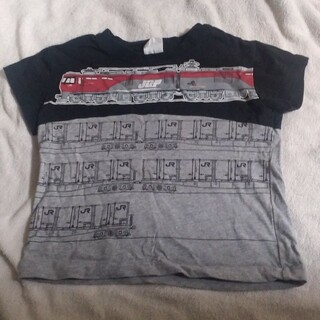 【110サイズ　古着】貨物列車　ボーイズ　半袖　Tシャツ　JR(Tシャツ/カットソー)