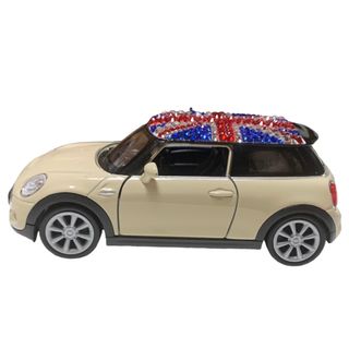 ハンドメイド　デコ　デコカー　ミニカー　ミニクーパー　イギリス(インテリア雑貨)