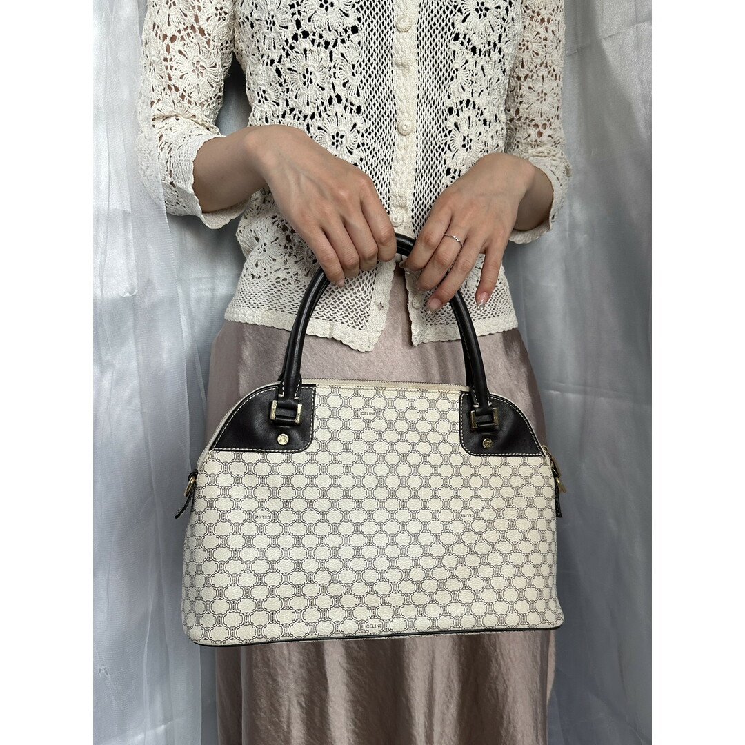 CELINE セリーヌ ハンドバッグ マカダム ホワイト 1