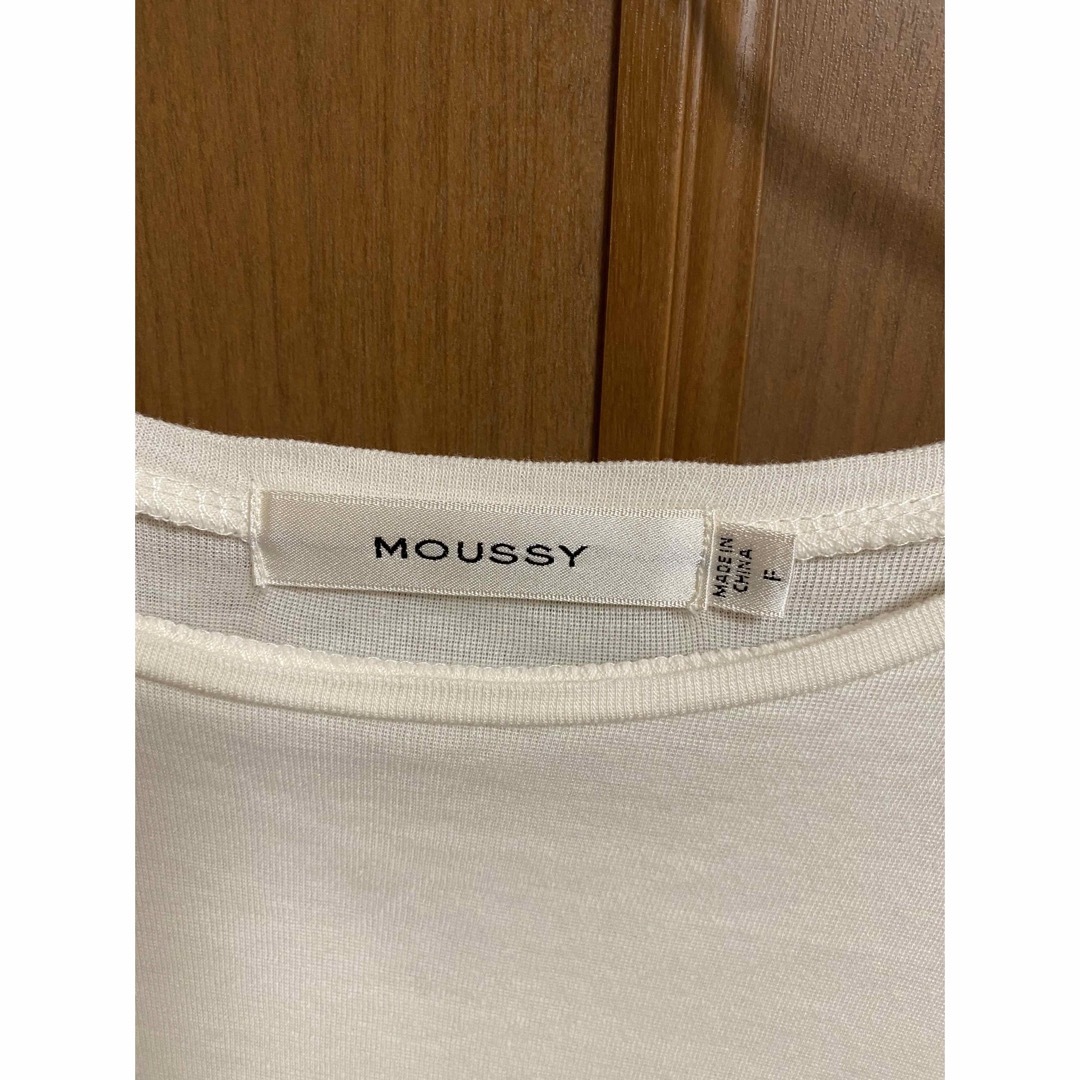 moussy(マウジー)のMOUSSY コットンTシャツ　フリーサイズ レディースのトップス(Tシャツ(半袖/袖なし))の商品写真