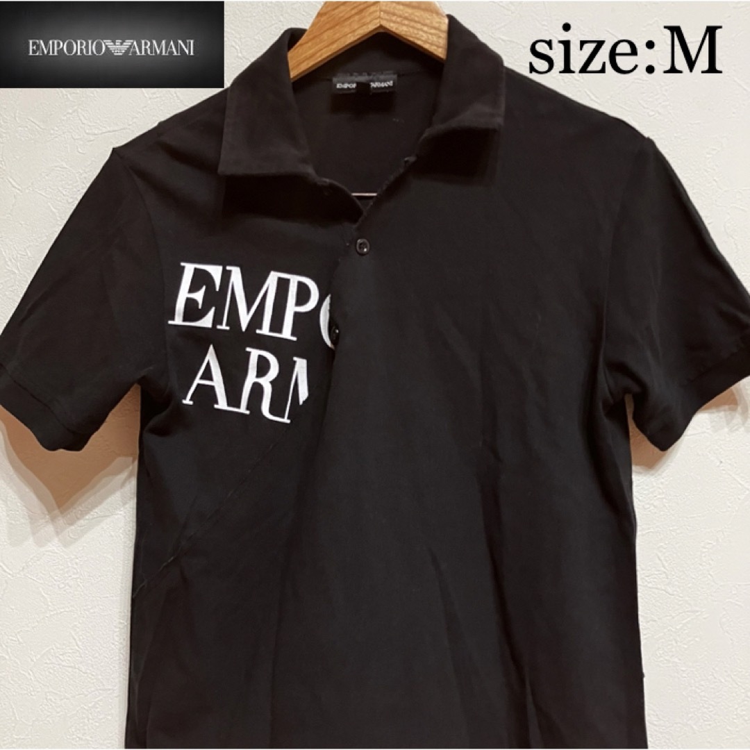 【複数割】EMPORIO ARMANI エンポリオアルマーニ　ポロシャツ　黒　M