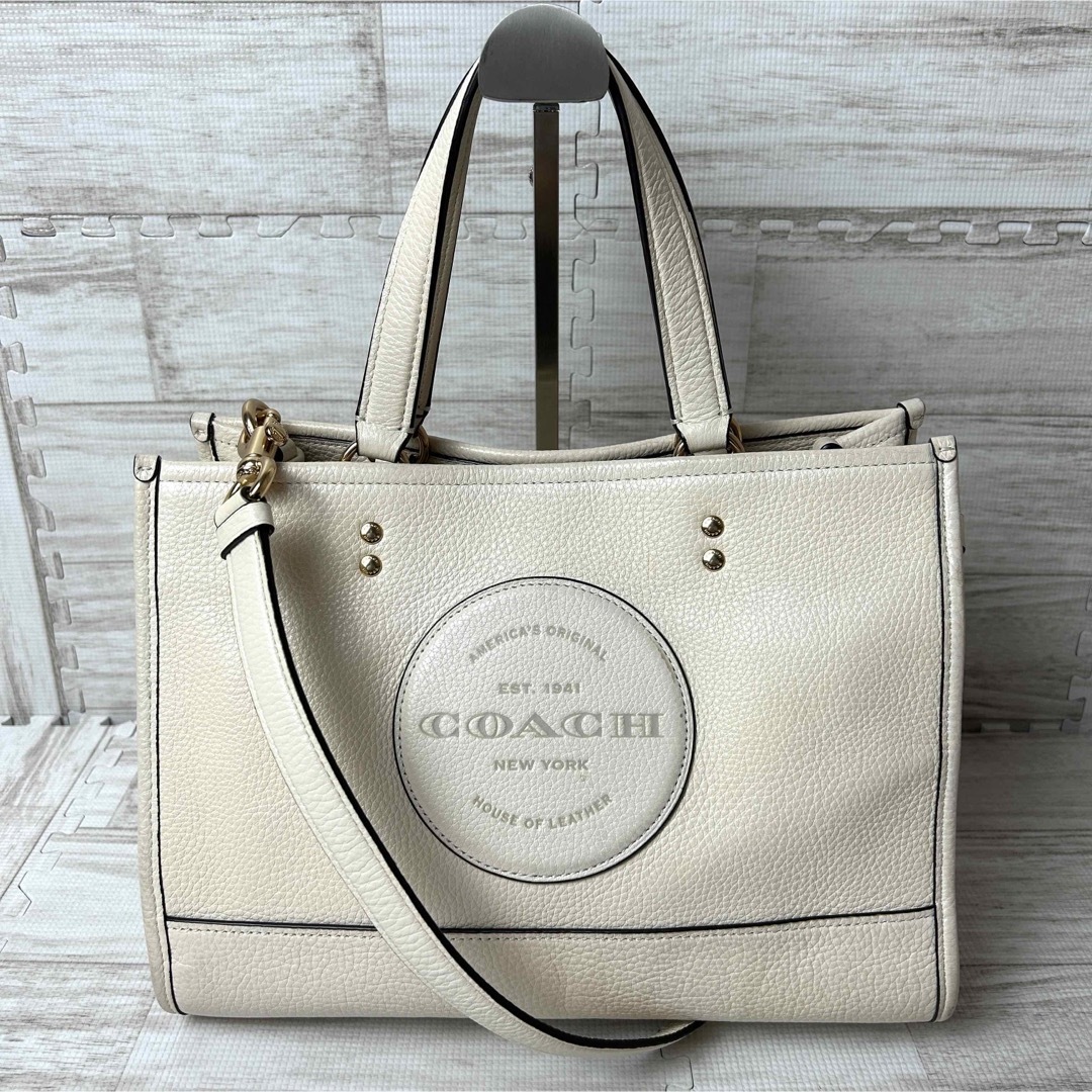 美品 COACH コーチ ✨ 2way ショルダーバッグ レザー 斜めがけ 白