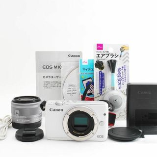 ホワイトWi-Fi＆自撮りCanon EOS M10(ミラーレス一眼)