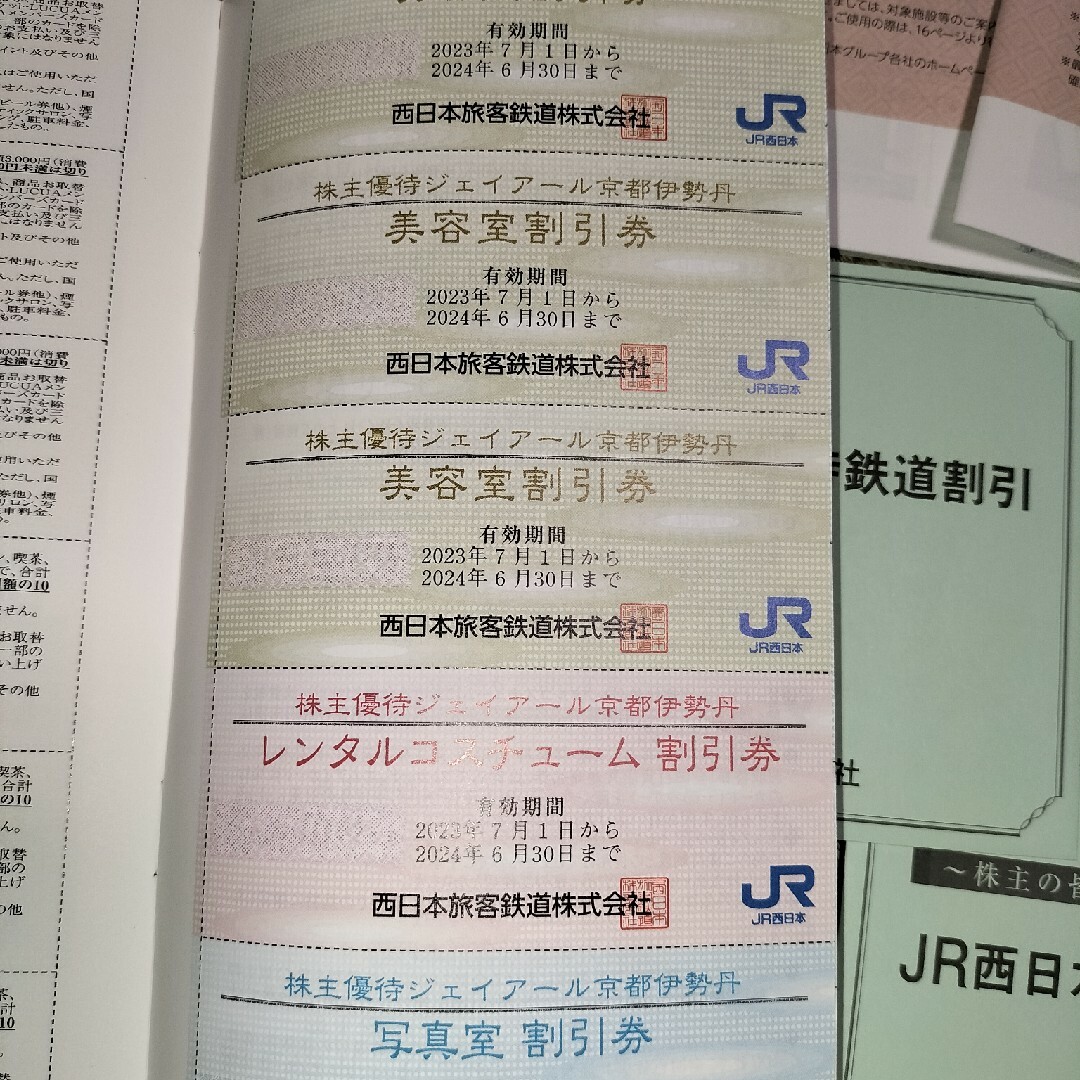 JR西日本　株主優待４セット 3