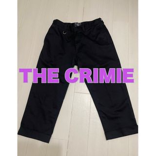 クライミー(CRIMIE)のTHE CRIMIE クライミー クロップドワークパンツ 裾ダブル　黒(ワークパンツ/カーゴパンツ)