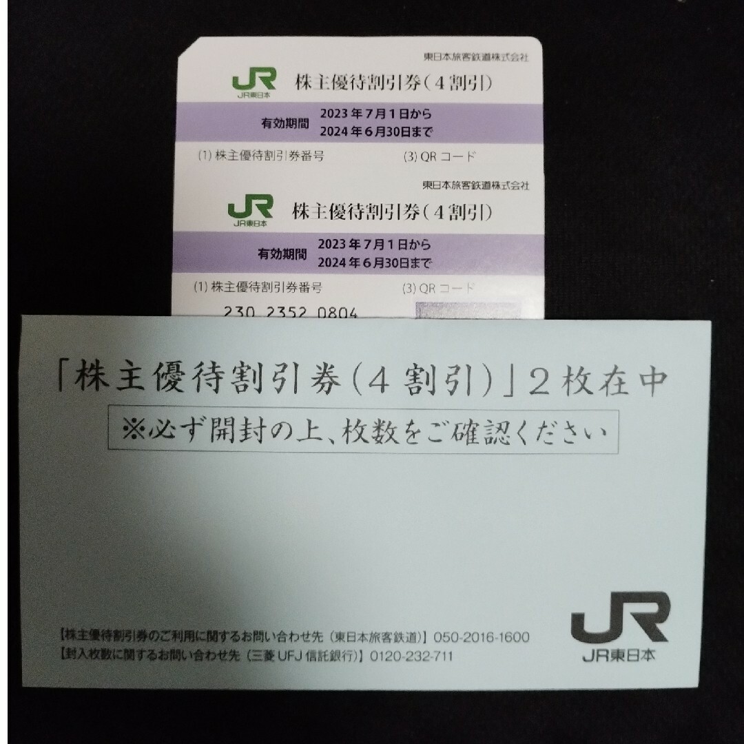 JR東日本 株主優待割引券(4割引) 有効期間2024年6月30日まで 12枚 ...