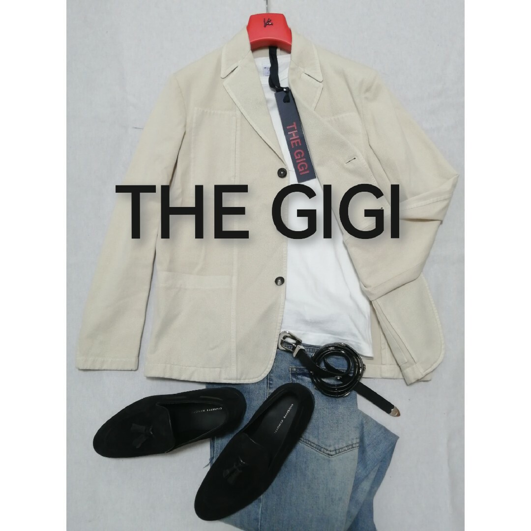 ★新品・メンズ★【THE GIGI  ザジジ】テーラードジャケット　ベージュ