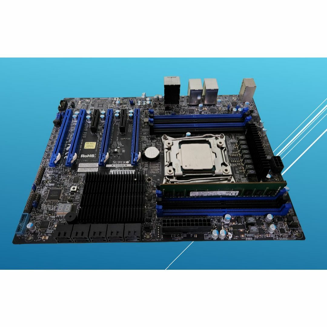 動作品 Super Micro X10SRA LGA2011-3＋CPU＋MEM