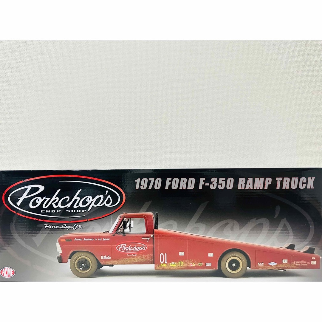 acme/'70 Fordフォード F-350 RAMP TRUCK 1/18