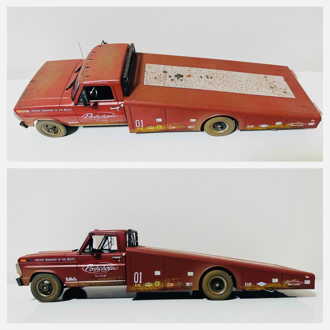 acme/'70 Fordフォード F-350 RAMP TRUCK 1/18