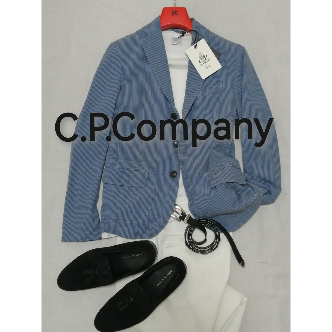 ☆新品・メンズ☆【C.P.Company】テーラードジャケット 青 44-