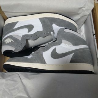 ジョーダン(Jordan Brand（NIKE）)のエアジョーダン1 レトロ ハイ OG　Black and Smoke Grey(スニーカー)