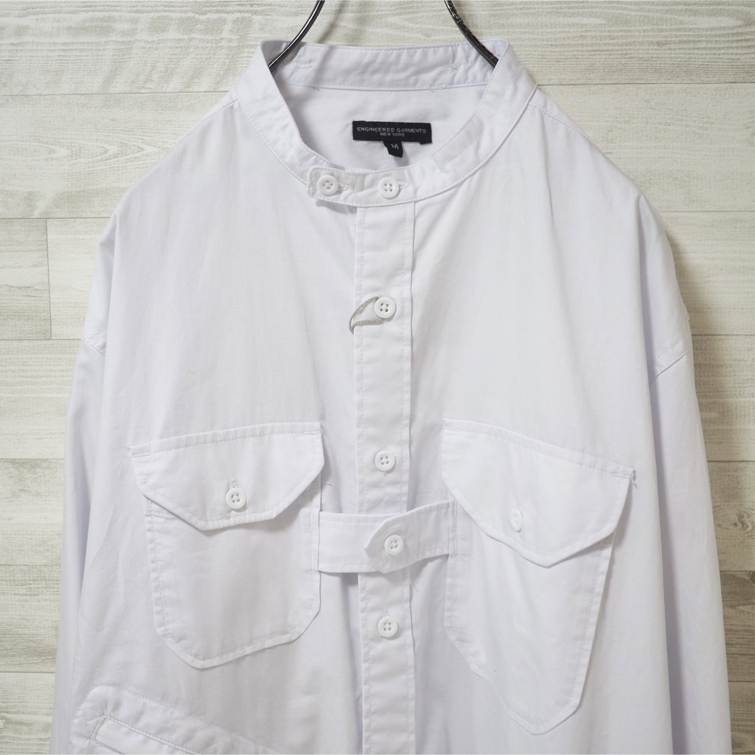 Engineered Garments(エンジニアードガーメンツ)のタグ付き未使用 E.G. 21AW Banded Collar Shirt-M メンズのトップス(シャツ)の商品写真