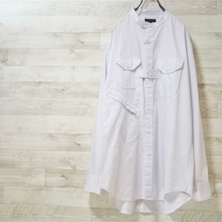 エンジニアードガーメンツ(Engineered Garments)のタグ付き未使用 E.G. 21AW Banded Collar Shirt-M(シャツ)