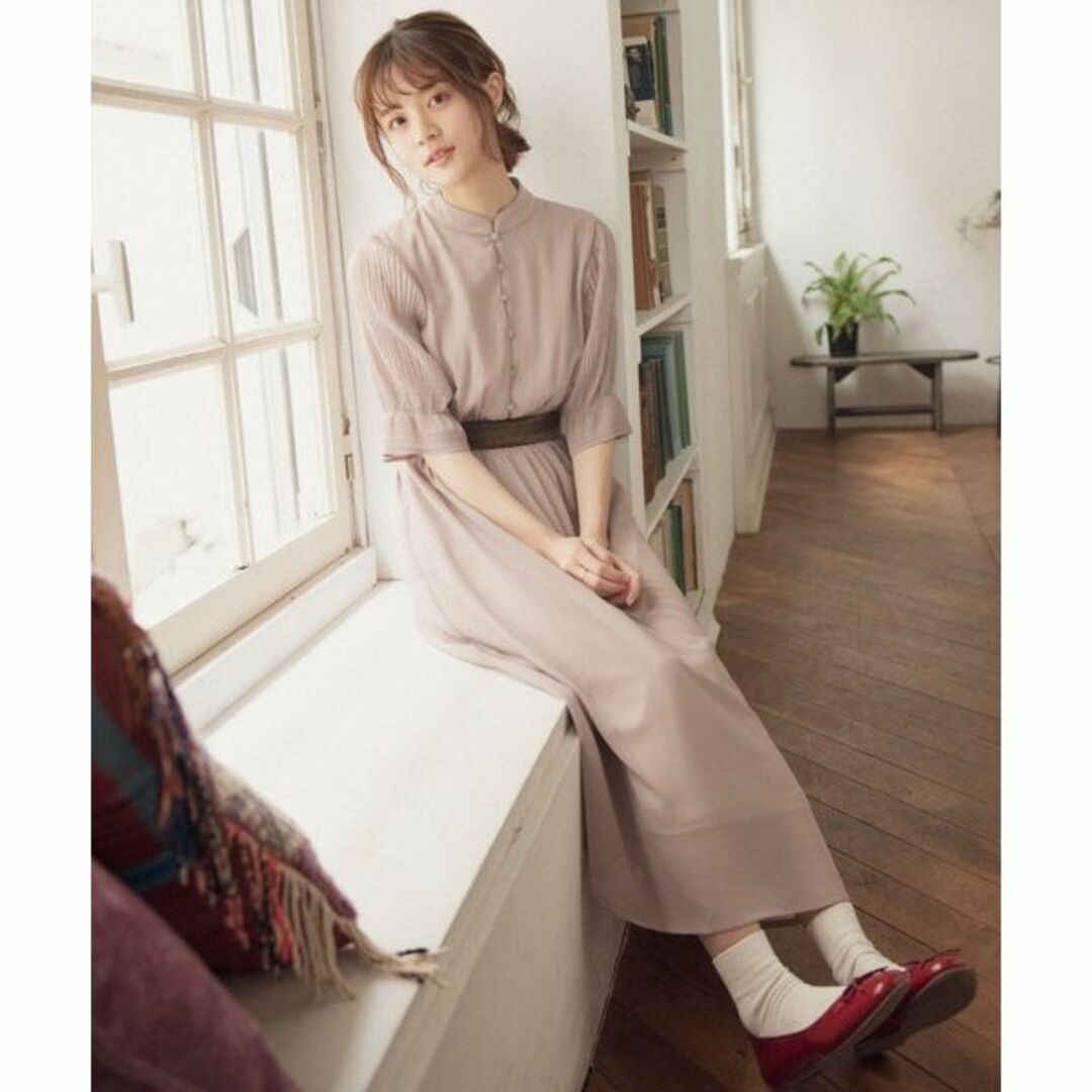 idem wavy chiffon onepieceウェービーシフォンワンピース