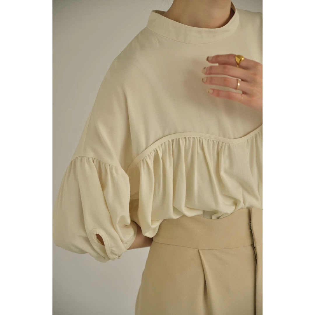 Eaphi yoke switching blouse アイボリー