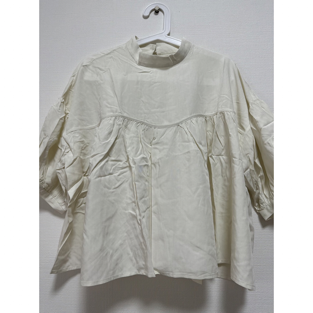 Eaphi yoke switching blouse アイボリー