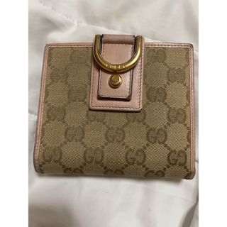 グッチ(Gucci)のGUCCI❤️二つ折り財布❤️ピンク(折り財布)