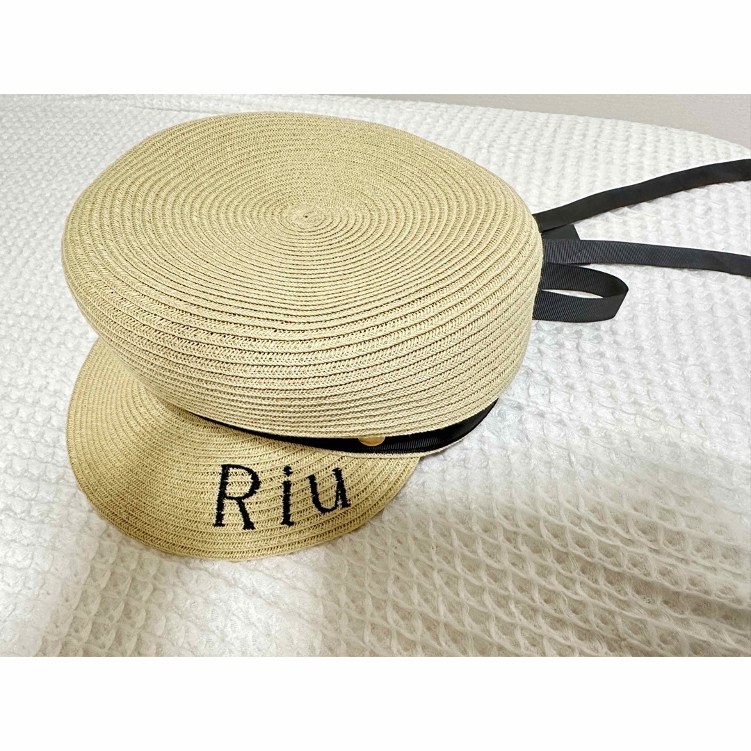 Riu Braid ribbon casquette ライトベージュの通販 by nana's shop｜ラクマ