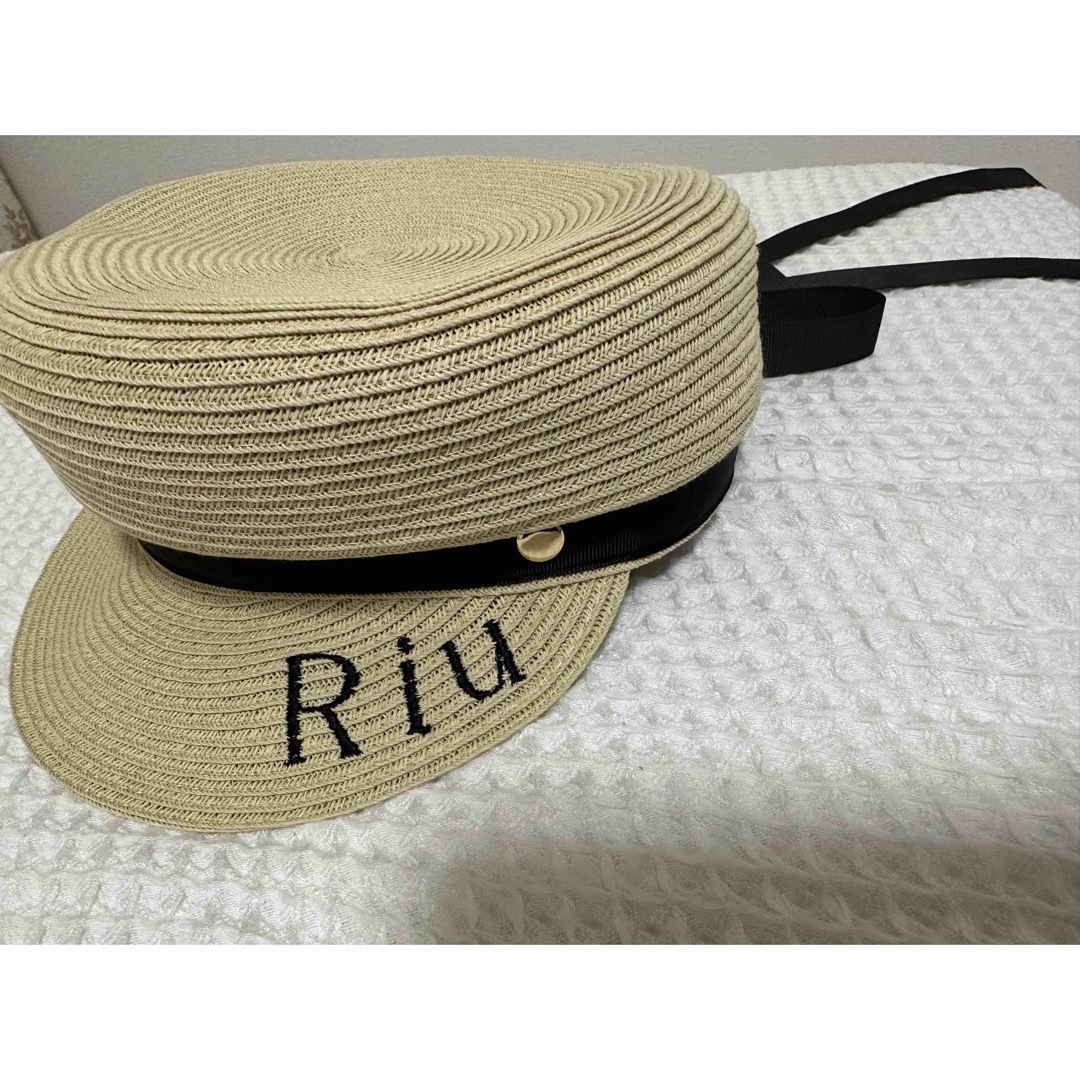 Riu Braid ribbon casquette ライトベージュの通販 by nana's shop｜ラクマ