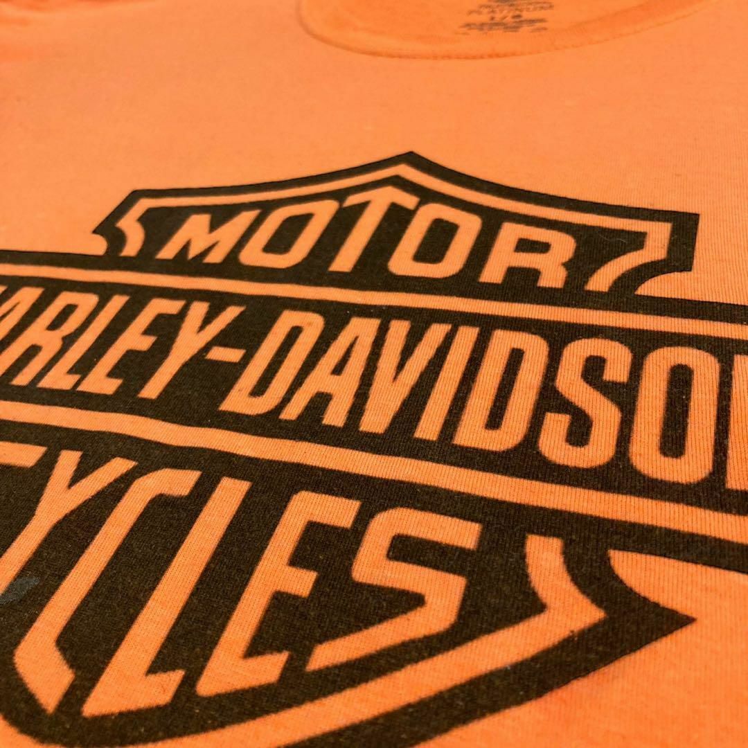 Harley Davidson - MGA Tシャツ 古着 オレンジ ハーレー Harley Davidson - MGA Tシャツ 古着 オレンジ ハーレー