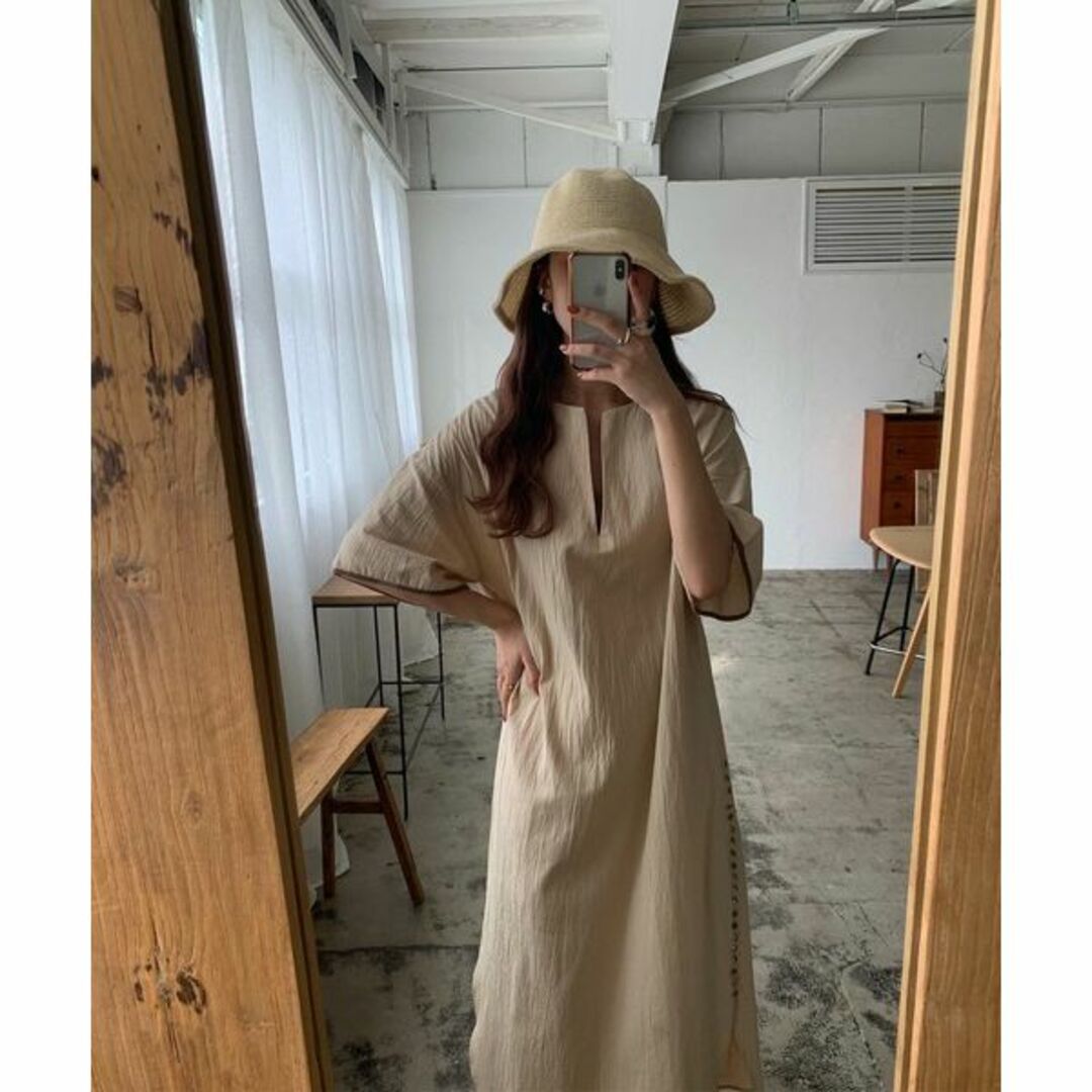 Amiur side button kaftan ops