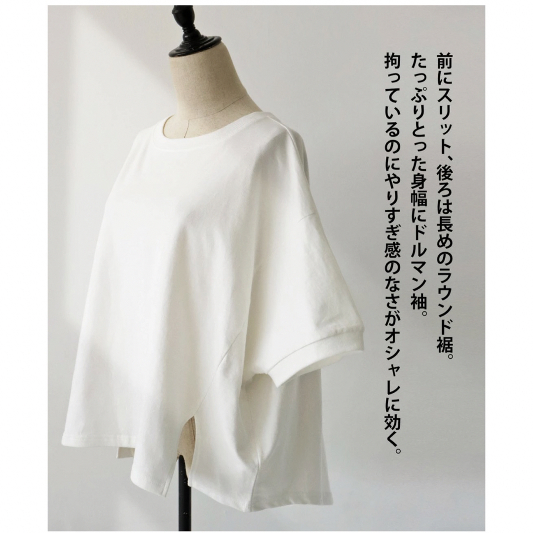 antiqua(アンティカ)のアンティカ　ミニ裏毛トップス Tシャツ レディースのトップス(Tシャツ(半袖/袖なし))の商品写真