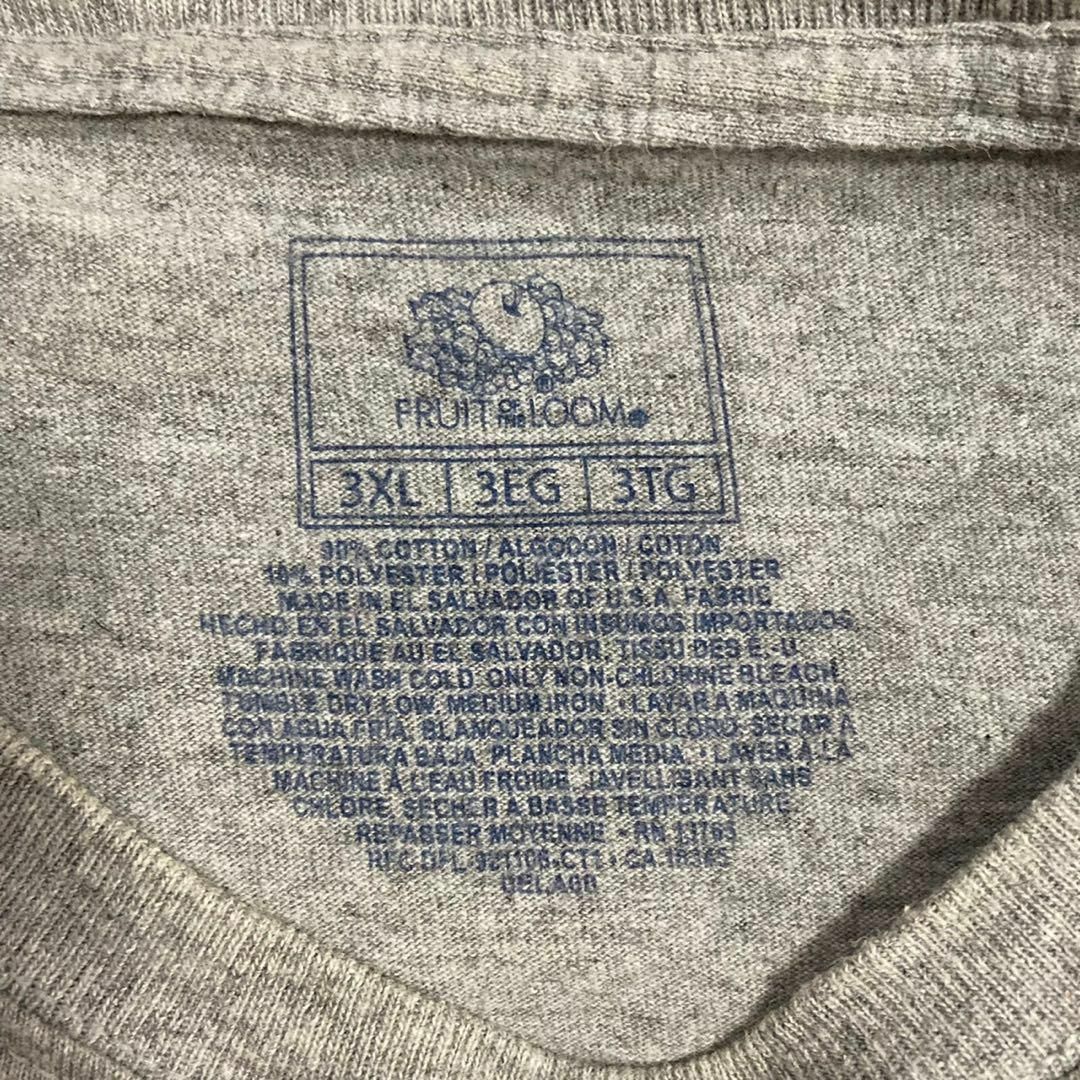 FRUIT OF THE LOOM(フルーツオブザルーム)のMGM  Tシャツ グレー ストリートアート　中指　FUCK ファック メンズのトップス(Tシャツ/カットソー(半袖/袖なし))の商品写真