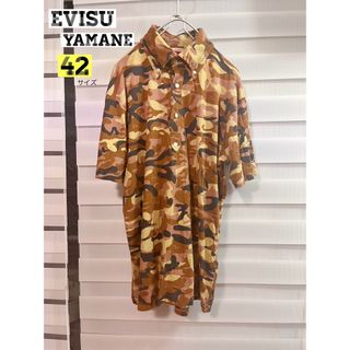 エビス(EVISU)の【希少♡】EVISU YAMANE ポロシャツ　半袖　迷彩　カモフラ　カモメ(ポロシャツ)