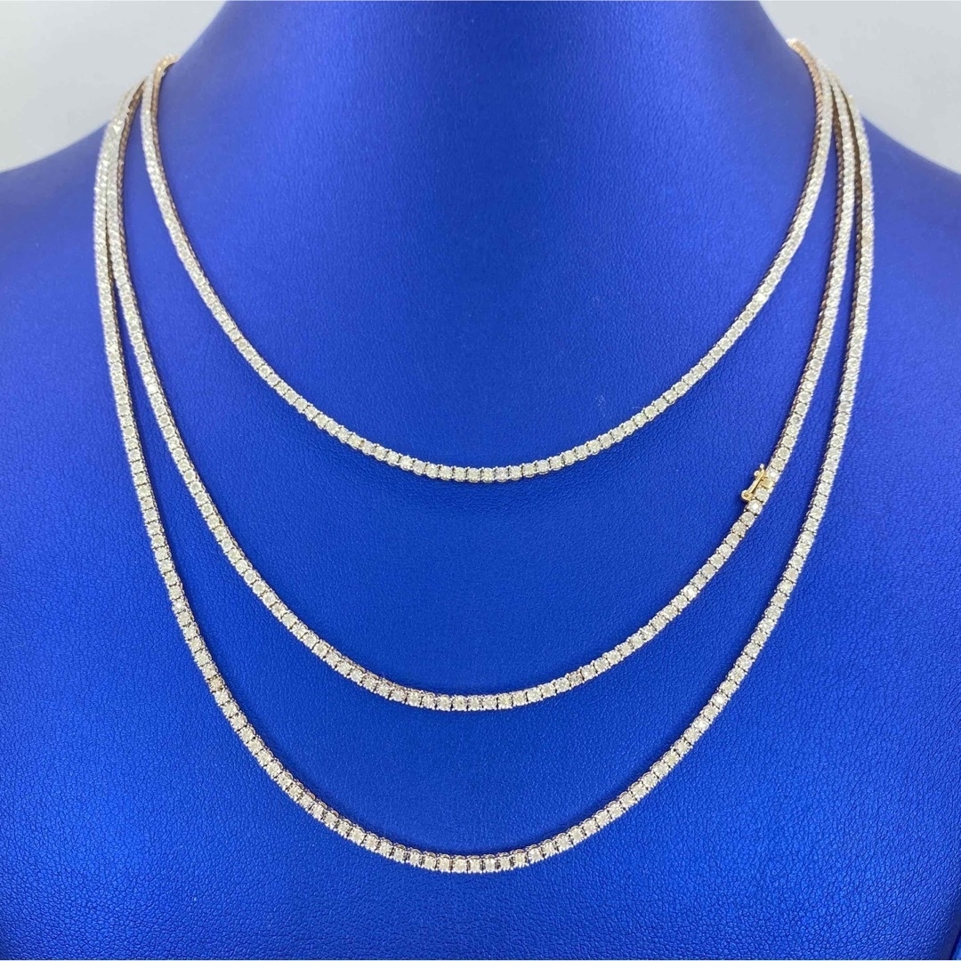 10k yellow gold tennis chain メンズのアクセサリー(ネックレス)の商品写真