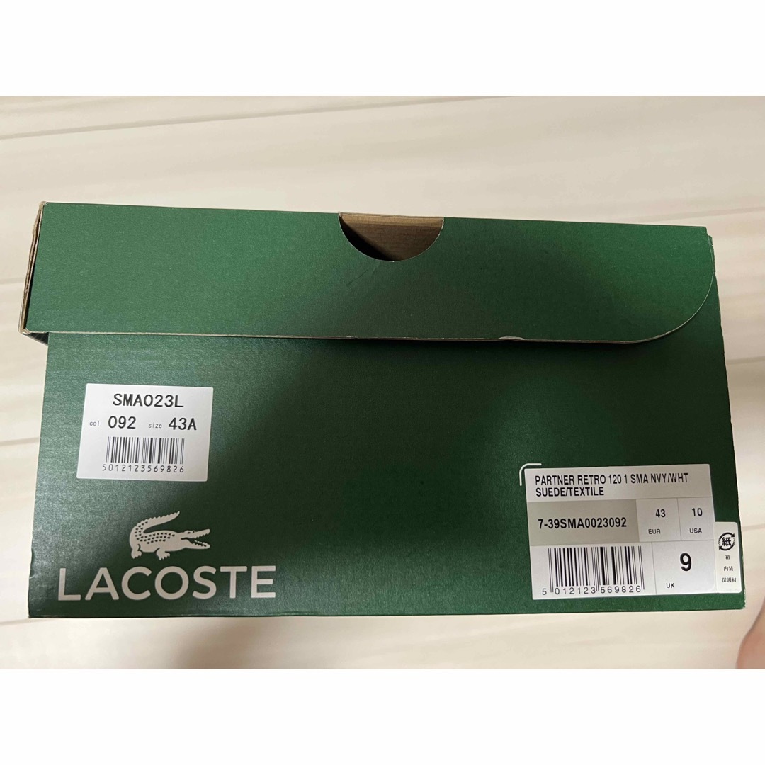 LACOSTE(ラコステ)のラコステ　スニーカー　27cm ネイビー　 メンズの靴/シューズ(スニーカー)の商品写真