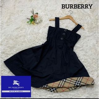 バーバリーブルーレーベル(BURBERRY BLUE LABEL)の美品　Burberry Blue label ワンピース　サロペット(サロペット/オーバーオール)