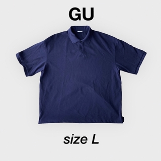 ジーユー(GU)の【送料込】GU ジーユー ポロシャツ 半袖 ネイビー(ポロシャツ)