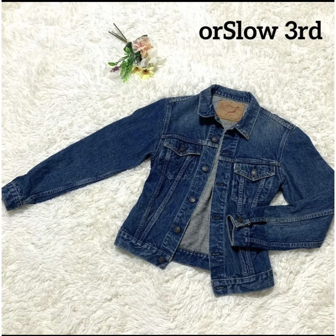 美品　オアスロウ　orSlow デニムジャン　3rdタイプ　Mサイズ