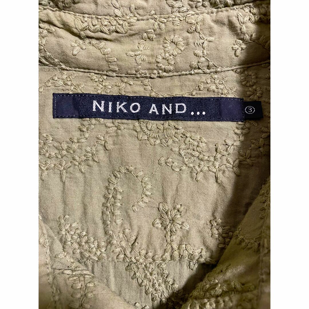 niko and...(ニコアンド)の『NIKO AND』ニコアンド　半袖シャツ　刺繍　刺し子　ペイズリー メンズのトップス(シャツ)の商品写真