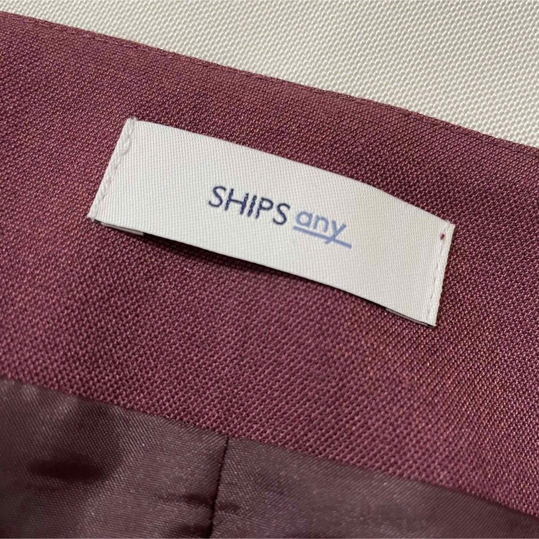 SHIPS(シップス)の【少々訳あり】SHIPS anyキャミワンピース　ワインレッド　サイズ38 レディースのワンピース(ロングワンピース/マキシワンピース)の商品写真