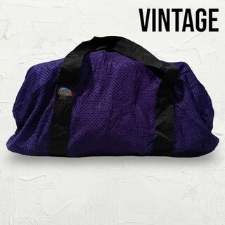 MEA ボストン バッグ ビンテージ USA製 紫 大きいサイズ　ビッグサイズ