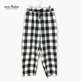 ネストローブ(nest Robe)のnest Robe✨ネストローブ コットンリネン ブロックチェックイージーパンツ(カジュアルパンツ)