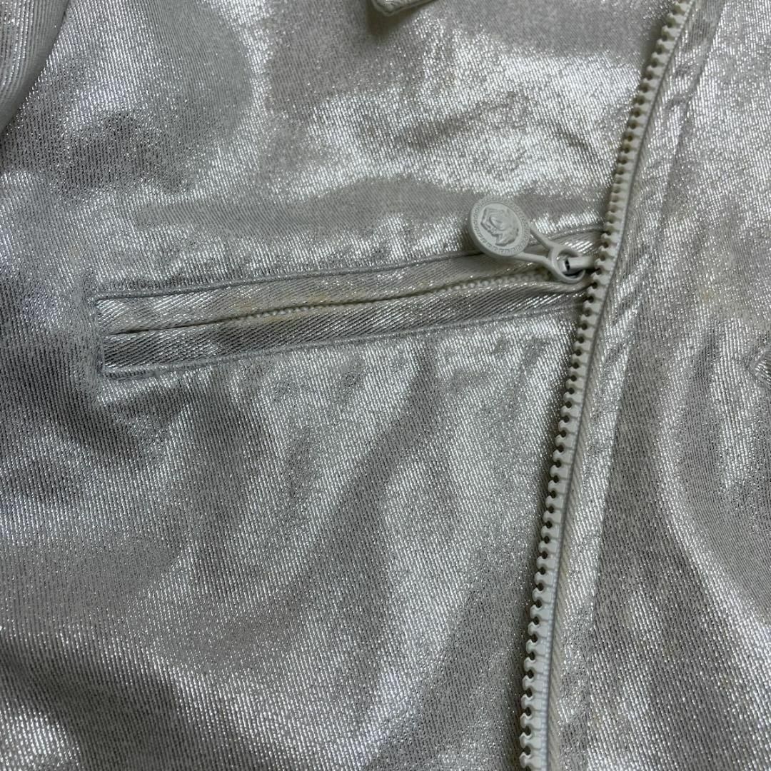VERSACE JEANS COUTUREライダースジャケット ラメ メデューサの通販 by