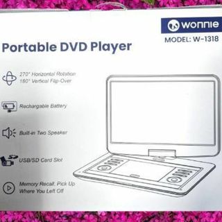 wonnie ポータブルDVDプレーヤー  W-1318