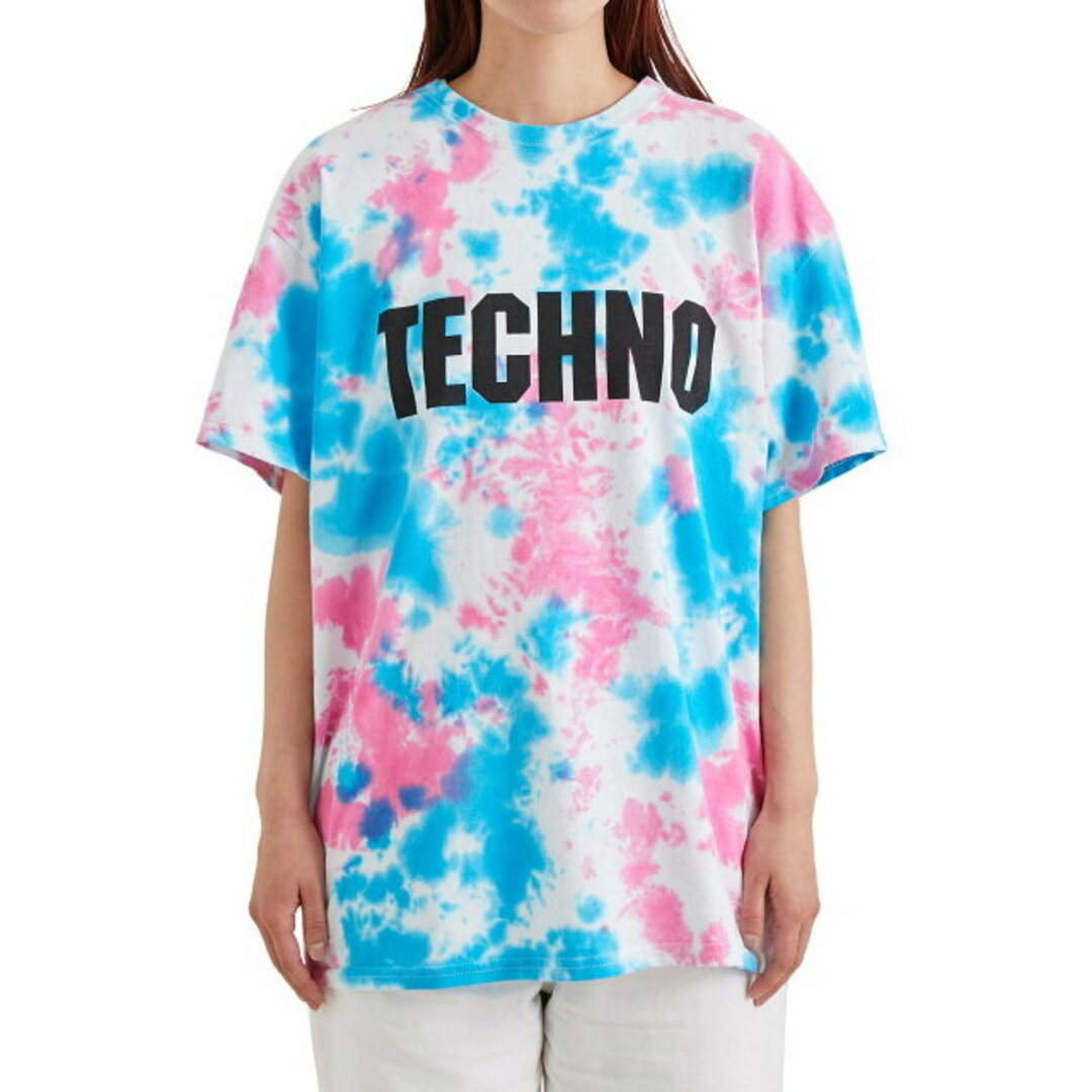 bonjour records(ボンジュールレコーズ)の【グリーン（30）】Bonjour Records Original TECHNO Tie Dye S/S Tee レディースのトップス(カットソー(長袖/七分))の商品写真