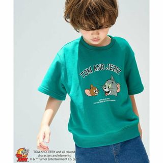 ロペピクニック(Rope' Picnic)の【グリーン（30）】【KIDS】【TOM and JERRY】ミニ裏毛ハーフスリーブトップス(Tシャツ/カットソー)