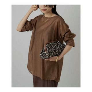 パルグループアウトレット(PAL GROUP OUTLET)の【ブラウン】【Loungedress】バックオープンボートブラウス(シャツ/ブラウス(長袖/七分))